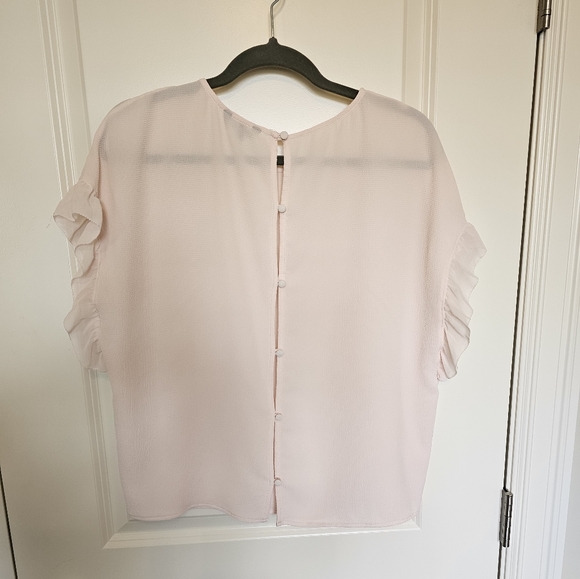 Pink Blouse with Button-Up Back - Picture 3 of 5